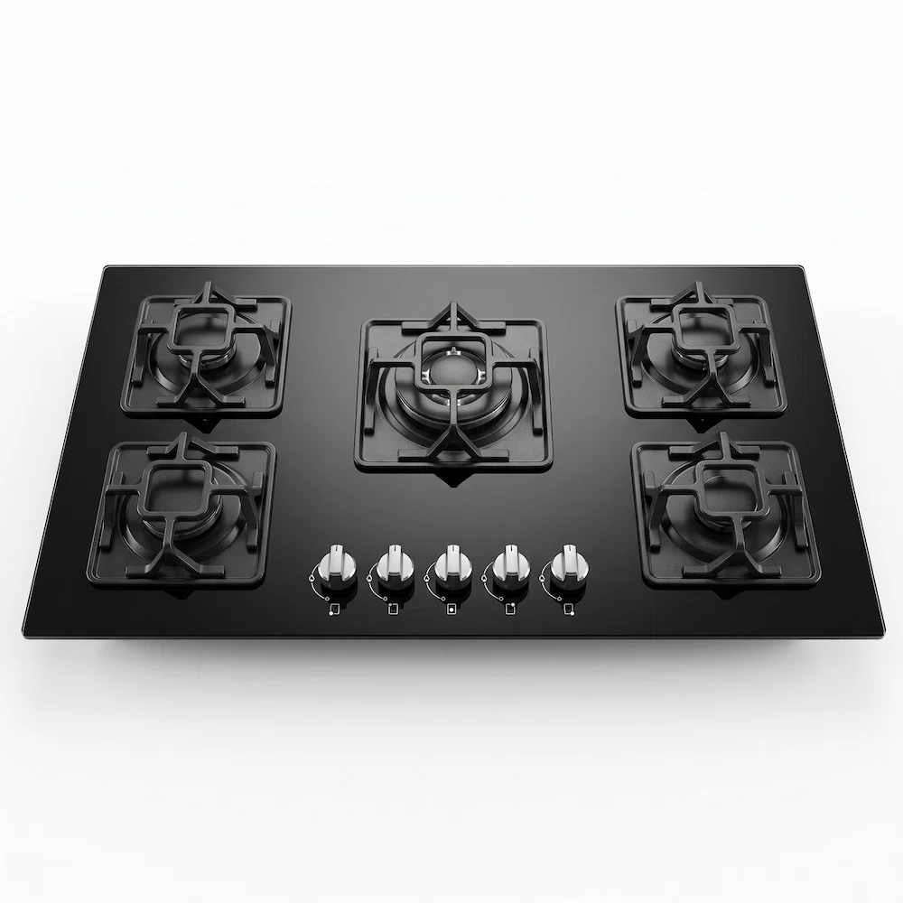 اجاق گاز رومیزی 5 شعله صفحه شیشه بست ول کد G870