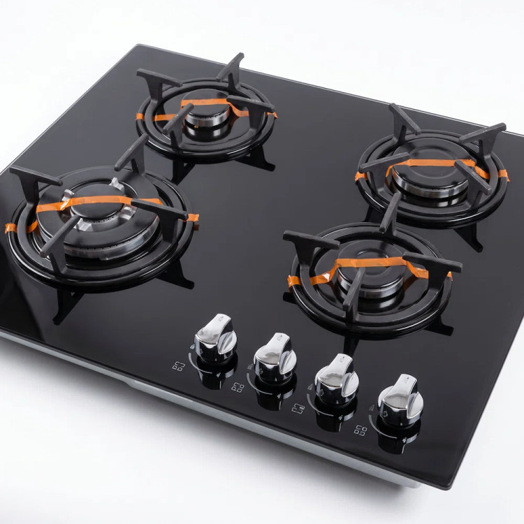 اجاق گاز 4 شعله رومیزی صفحه شیشه کد G130