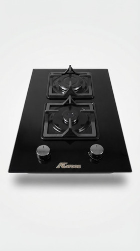 اجاق گاز رومیزی 2شعله صفحه شیشه نشکن چدن مربع کد H262
